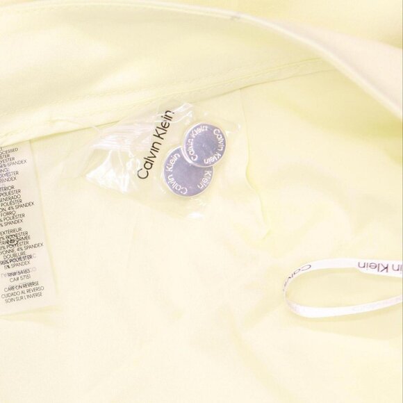 Calvin Klein Plus Size Lux Modern-Fit Straight-Leg Pants Endive Yellow 18W - Picture 5 of 8